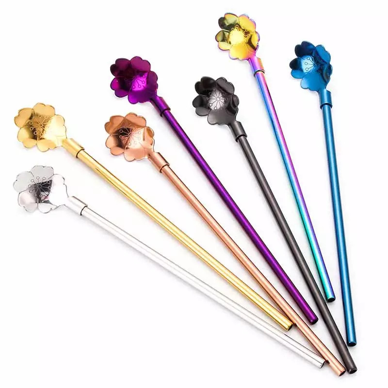 Thực phẩm thân thiện với môi trường Bộ ống hút bằng thép không gỉ 304/316 để uống nước giải khát