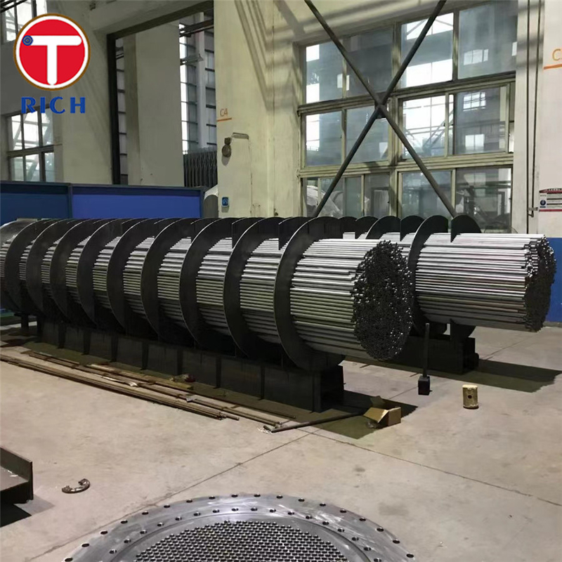 ASTM A688 304 ủi ống thép không gỉ austenitic cho bộ trao đổi nhiệt máy sưởi nước