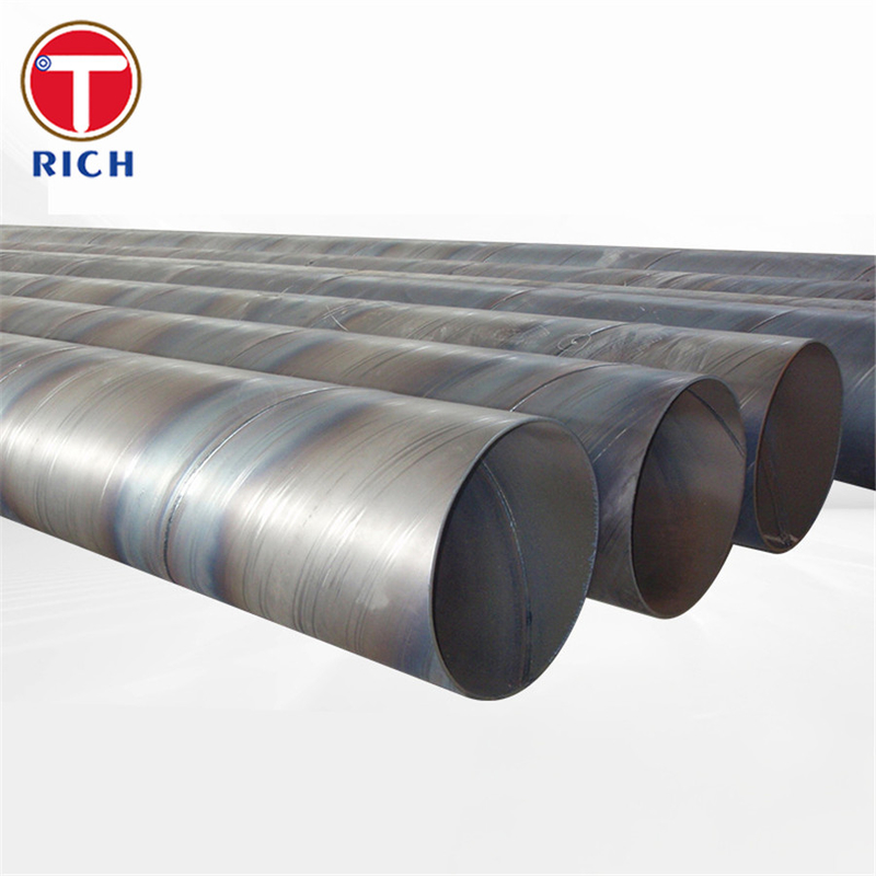 ASTM A1005 Gr.50 ống thép hàn đường dây nối xoắn ốc cuối đơn giản màu đen cho vận chuyển chất lỏng