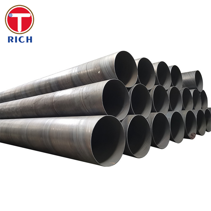 ASTM A1005 Gr.50 ống thép hàn đường dây nối xoắn ốc cuối đơn giản màu đen cho vận chuyển chất lỏng