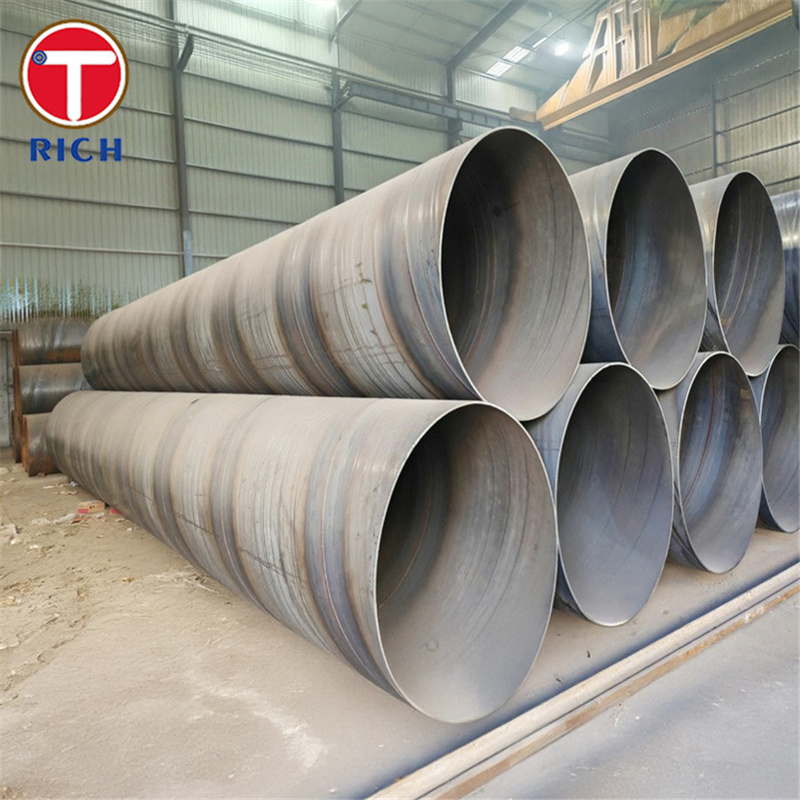 ASTM A1005 Gr.50 ống thép hàn đường dây nối xoắn ốc cuối đơn giản màu đen cho vận chuyển chất lỏng
