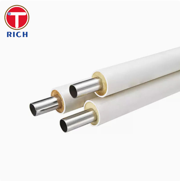 Ống thép tráng PVC ASTM A213 Ống thép không gỉ Austenitic liền mạch để cách nhiệt