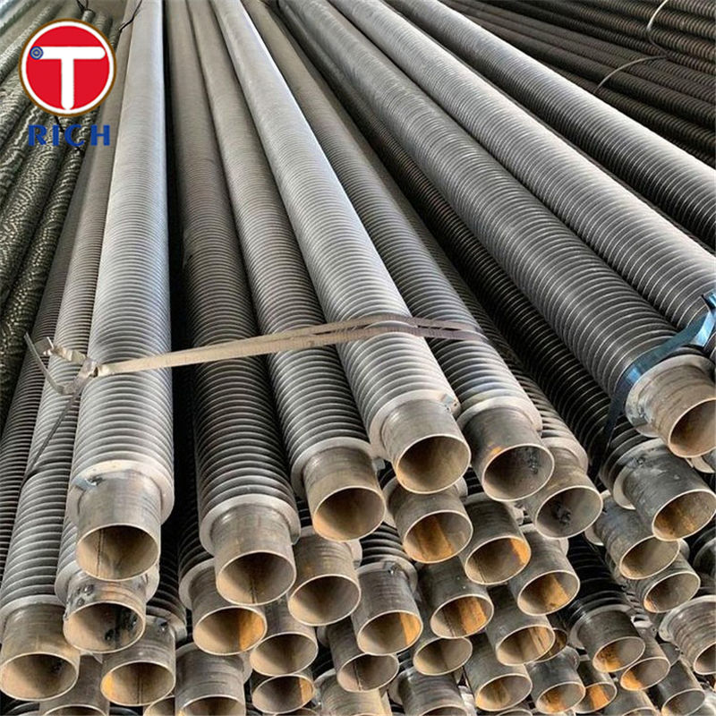 Bụi lông loại L chồng chéo Carbon LL loại ống lông với vây xoắn theo đường xoắn ốc và dẫn nhiệt cao cho máy trao đổi nhiệt