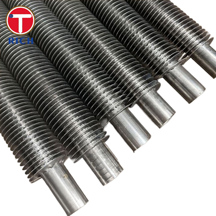 Ống có cánh bằng thép hợp kim L-Foot, quấn căng cho bộ trao đổi nhiệt với khả năng truyền nhiệt tăng cường
