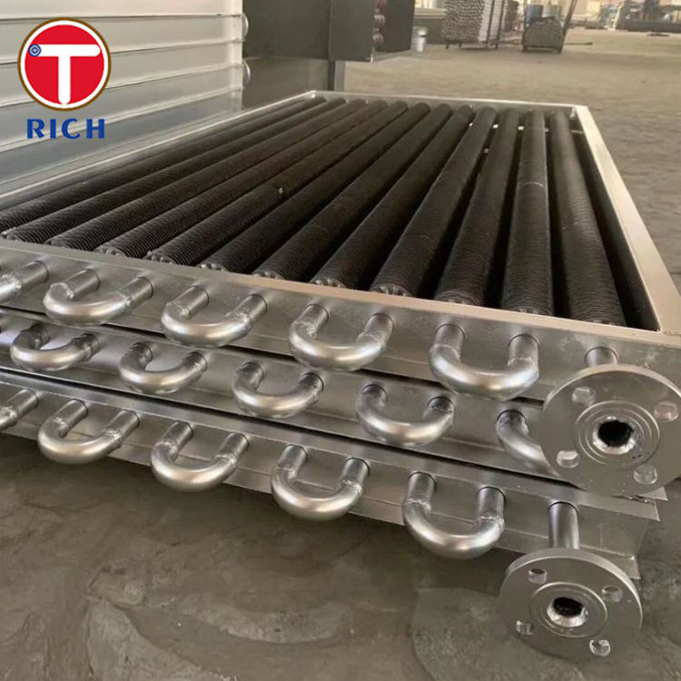 Rủi nhựa nhôm L-Foot Tension Wound L-Type Fin Tube cho máy trao đổi nhiệt chống ăn mòn