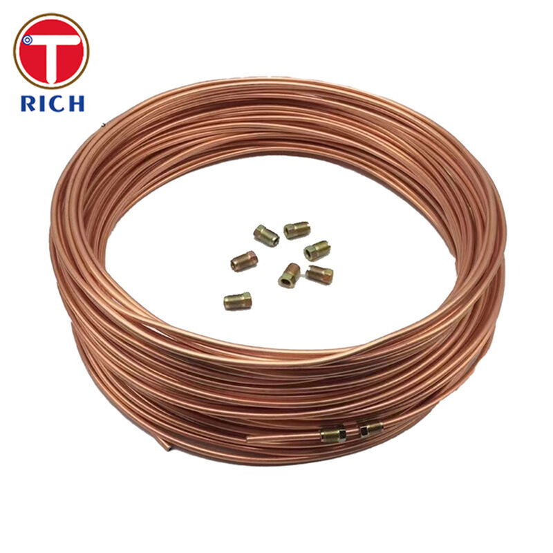 Ống Bundy mạ đồng SAE J527 có đường kính ngoài từ 4,76-12,7 mm cho ứng dụng ống phanh