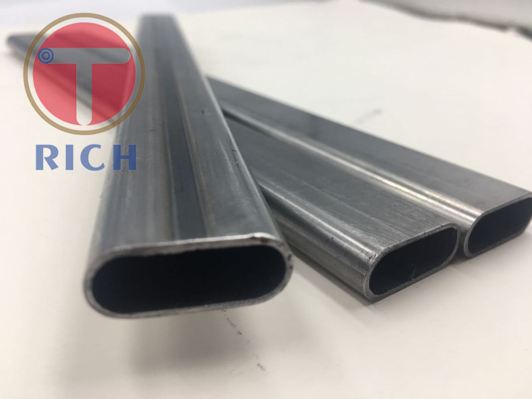 Q235 25 * 10 * 1mm Ống thép hình bầu dục phẳng cho thiết bị tập luyện nhẹ